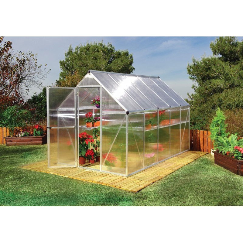 Palram - Canopia Mythos 6x10 Hobby Greenhouse - Silver (HG5010)