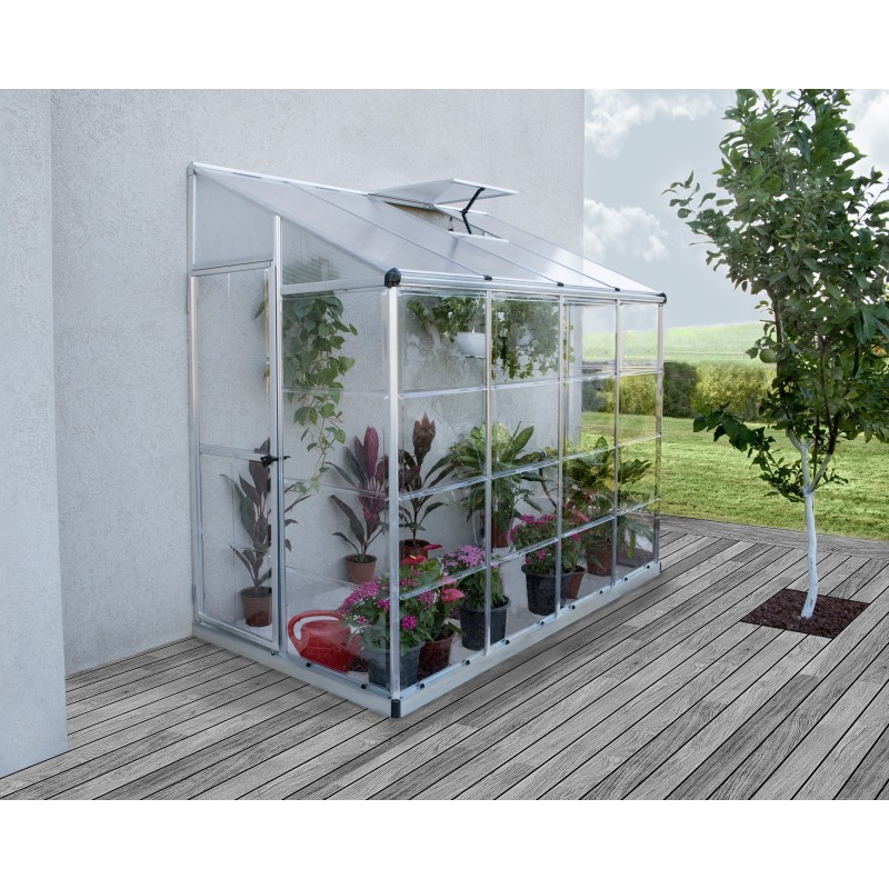 Palram - Canopia Hybrid Lean-To 4x8 Greenhouse Kit (HG5548)