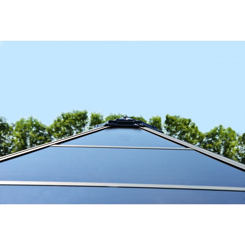 Palram - Canopia 14x12 Roma Garden Gazebo - Gray (HG9180)