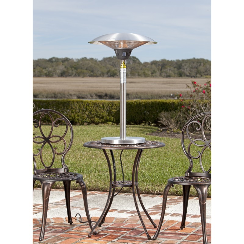 Fire Sense Cimarron Stainless Table Top Halogen Patio Heater (62216)