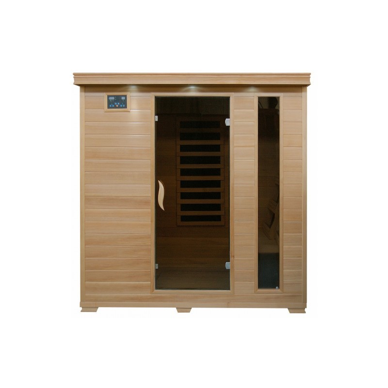 Blue Wave Heat Wave Monticello - Hemlock 4 Person FAR Infrared Sauna With Carbon Heaters (SA2418)