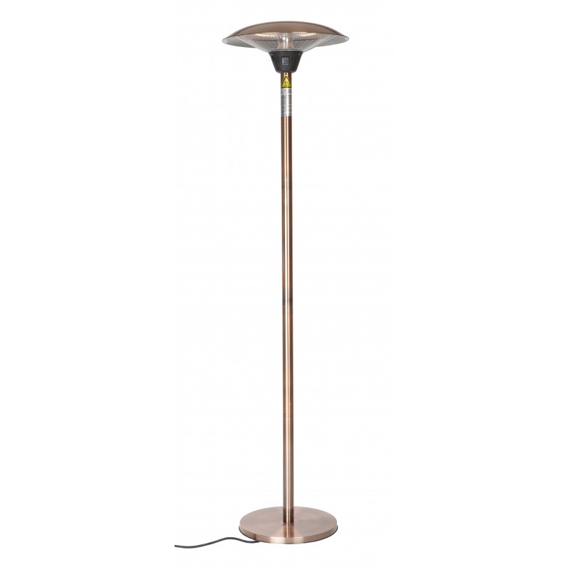 Fire Sense Frisco Brushed Copper Haloge Patio Heater (62220)