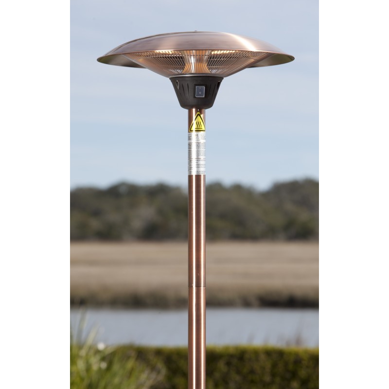 Fire Sense Frisco Brushed Copper Haloge Patio Heater (62220)