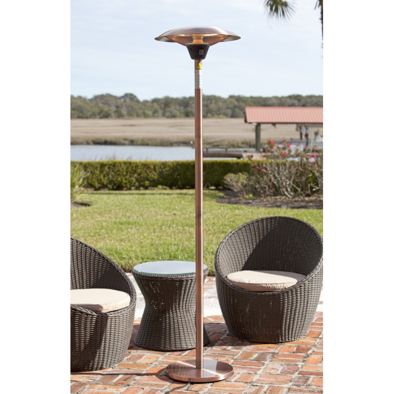 Fire Sense Frisco Brushed Copper Haloge Patio Heater (62220)