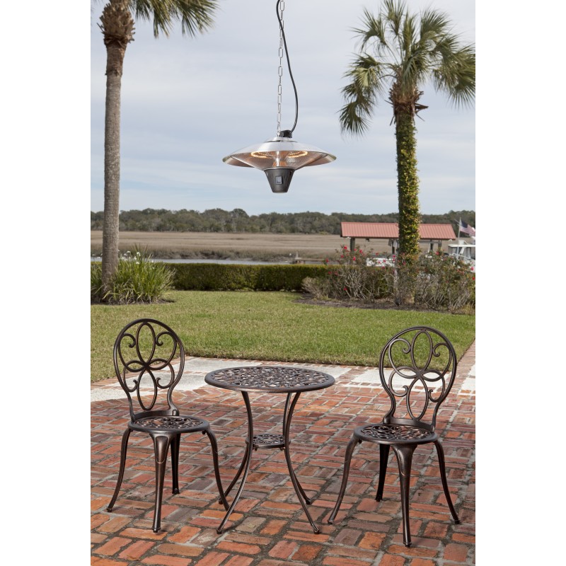 Fire Sense Gunnison Aluminum Hanging Halogen Patio Heater (62221)