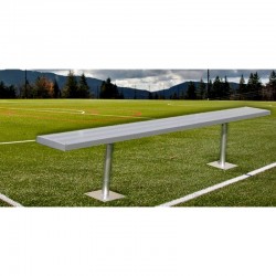 Gared 21' Spectator Bench without Back, Surface Mount (BE21SM)
