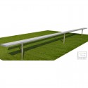 Gared 21' Spectator Bench without Back, Inground (BE21IG)