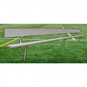 Gared 27' Spectator Bench with Back, Inground (BE27IGWB)