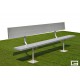 Gared 27' Spectator Bench with Back, Surface Mount (BE27SMWB)