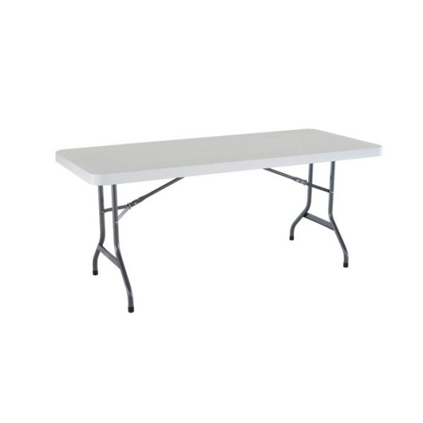 Lifetime 6 ft. Commercial Plastic Folding Banquet Table (White) 22901