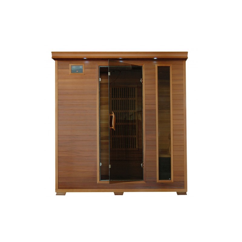 Klondike - Cedar 4 Person FAR Infrared Cedar Sauna With Carbon Heaters