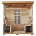 Klondike - Cedar 4 Person FAR Infrared Cedar Sauna With Carbon Heaters