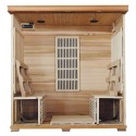 Klondike - Cedar 4 Person FAR Infrared Cedar Sauna With Carbon Heaters