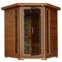 Whistler - Cedar 4 Person FAR Infrared Sauna With Carbon Heaters - Corner Unit