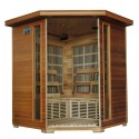 Whistler - Cedar 4 Person FAR Infrared Sauna With Carbon Heaters - Corner Unit