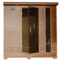 Great Bear - Cedar 6 Person FAR Infrared Sauna With Carbon Heaters