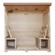 Great Bear - Cedar 6 Person FAR Infrared Sauna With Carbon Heaters