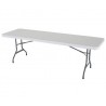 Lifetime 8 ft. Commercial Plastic Folding Banquet Table (White) 22980 Lifetime 8 ft. Commercial Plastic Folding Banquet Table (White) 22980