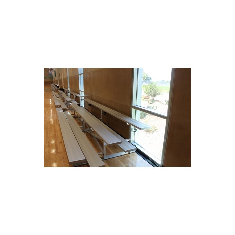 Gared 2-Row Tip n' Roll Spectator Bleacher, 10" Plank, 15 ft  (TRB0215)