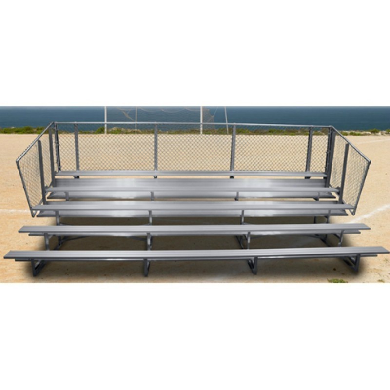 Gared 5 Row Fixed Spectator Bleacher without Aisle, 10" Plank, 15 ft (GSNB0515)