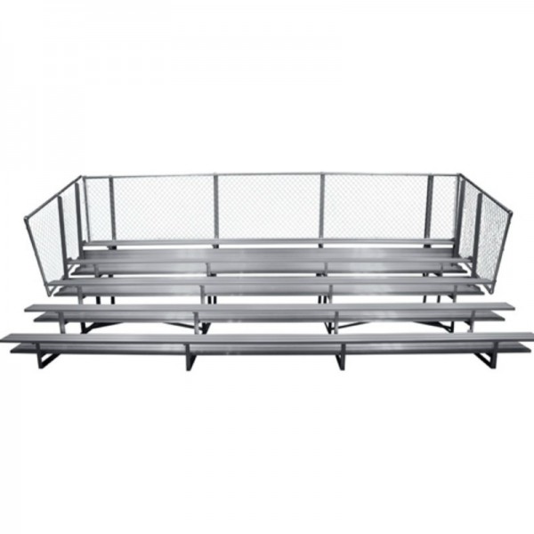 Gared 5Row Fixed Spectator Bleacher without Aisle, 10" Plank, 21 ft