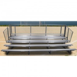 Gared 5-Row Fixed Spectator Bleacher without Aisle, 10" Plank, 27 ft  (GSNB0527)