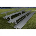 Gared 3-Row Low Rise Fixed Spectator Bleacher, 12" Plank, 8 ft (GSNB0308LR)