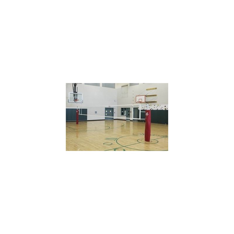 Gared RallyLine Scholastic Aluminum Telescopic Two-Court Volleyball System (GS-6102)