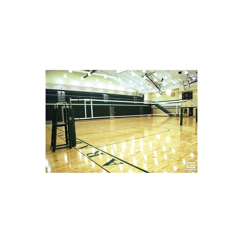 Gared OMNISteel Collegiate Steel Telescopic One-Court Volleyball System (GS-5100)