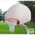 Gared 3-1/2" O.D. Unbraced Front Mount Gooseneck Post, 3' Extension, 1701 Backboard, 39WO Goal (PK3505)