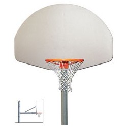 Gared 3-1/2" O.D. Front Mount Adjustable Straight Post, 3' Extension, BB48A38 Backboard, 726 Goal (PK3531)
