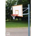 Gared 6-5/8" O.D. Front Mount Adjustable Straight Post, 6' Extension, 1272B Backboard, 7550 Goal (PK6010)