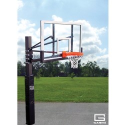 Gared Endurance Playground System, 6" Square Post, 4' Extension, BB60G38 Glass Backboard, 8800 Goal (GP104G60)