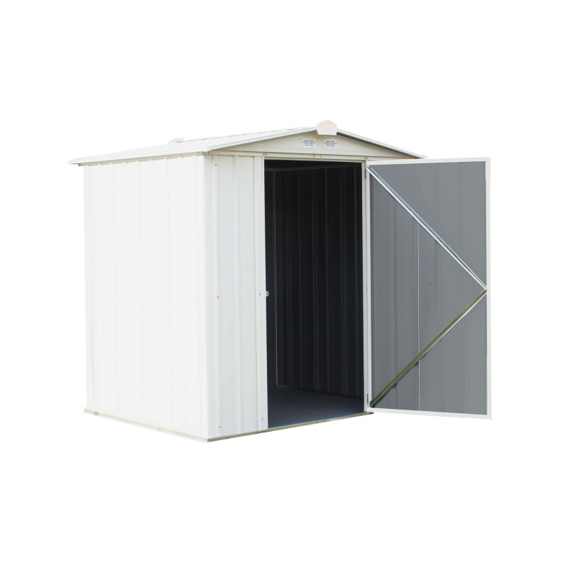 Arrow 6x5 Ezee Storage Shed Kit -  Low Gable, 65 In Walls, Vents - Cream (EZ6565LVCR)