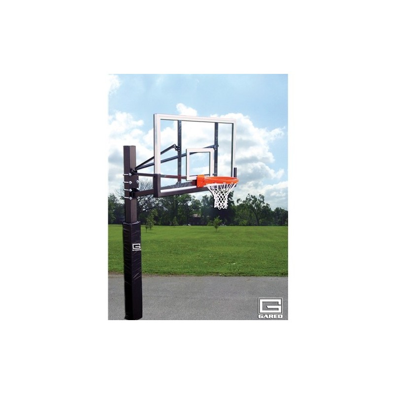 Gared Endurance Playground System, 6" Square Post, 6' Extension, BB72P50 Polycarbonate Backboard, 8800 Goal (GP106PC72)