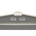 Arrow 6x5 Ezee Storage Shed Kit - Low Gable, 65 in Walls, Vents - Charcoal & Cream (EZ6565LVCCCR)