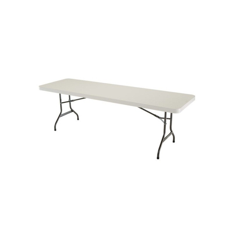 Lifetime 8 ft. Commercial Plastic Folding Banquet Table (Almond) 22984