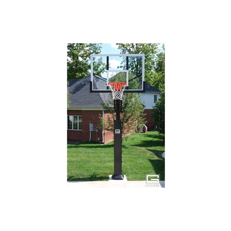 Gared Collegiate Basketball System, 5" Square Post, 42" x 60" Acrylic Backboard, 1000 Goal (GP8A60DM)