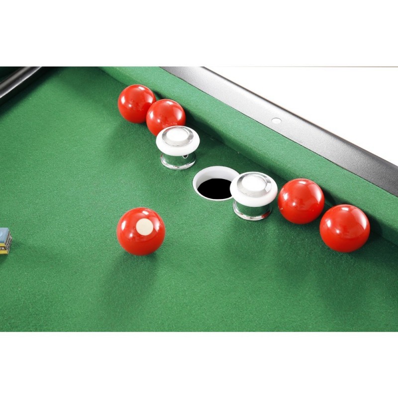 MD Sports Crestmont 8' Pool Table, Accessories Inclued, Brown/Green 