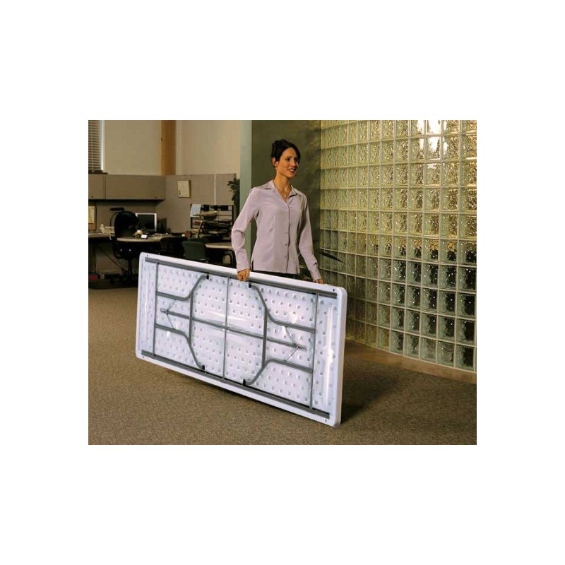 Lifetime 8 ft. Commercial Plastic Folding Banquet Table (Almond) 22984