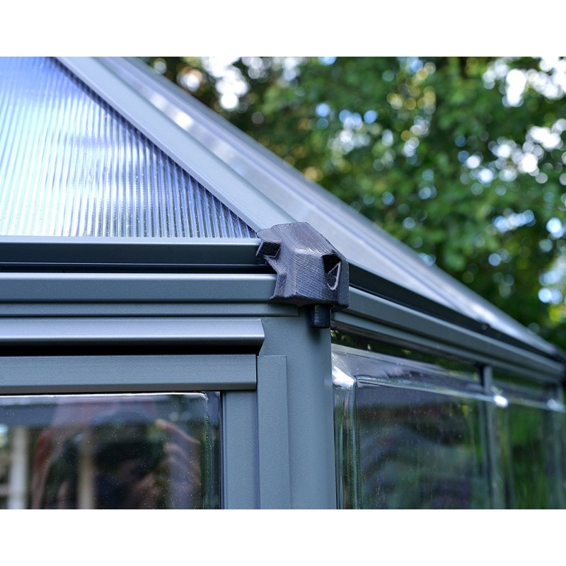 Palram 7x8 Oasis Hex Greenhouse Kit - Gray (HG6000)