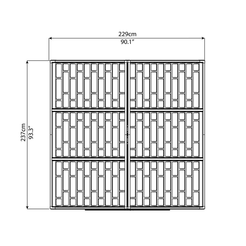 Palram 8x8 Skylight Storage Shed Kit - Tan (HG9808T)
