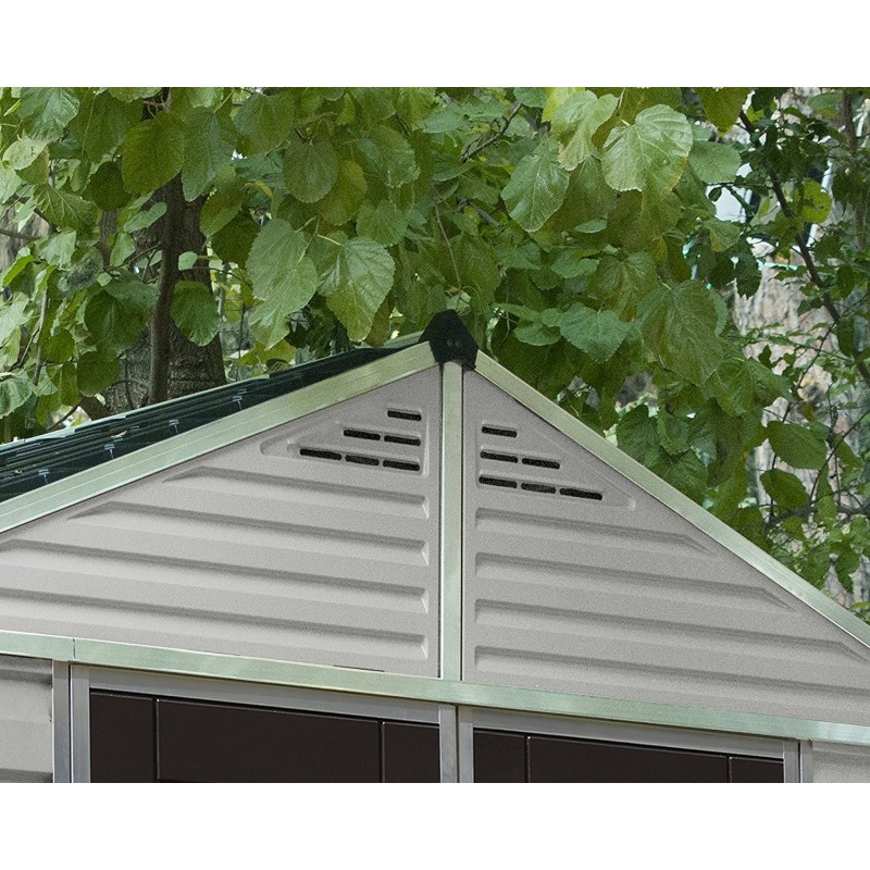Palram 8x20 Skylight Storage Shed Kit - Tan (HG9820T)
