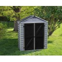 Palram 6x8 Skylight Storage Shed Kit - Gray (HG9608GY)