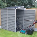 Palram 4x6 Lean-To Skylight Storage Shed Kit - Gray (HG9600T)