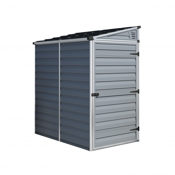 Palram 4x6 Lean-To Skylight Storage Shed Kit - Gray (HG9600T)