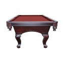 Monterey 8' Slate Pool Table With Burgundy Felt (NG2585BR)