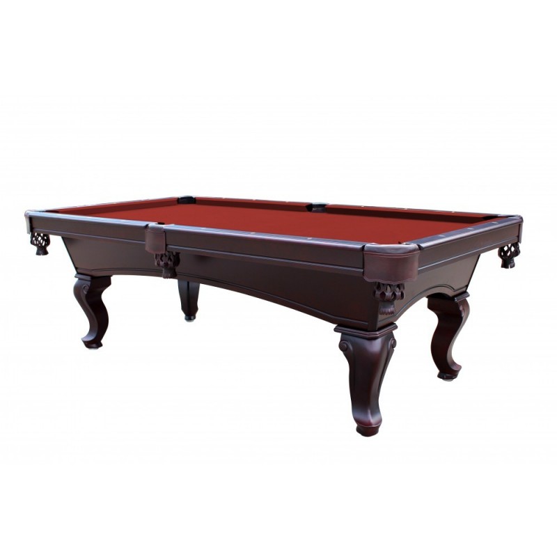 Monterey 8' Slate Pool Table With Red Felt (NG2585RD)