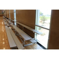 Gared 2 Row Tip n' Roll Spectator Bleacher, 10" Plank, 21 ft (TRB0221)