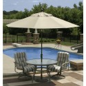 Blue Wave Mirage 9-ft Octagonal Market Umbrella w/ Auto-Tilt in Beige Sunbrella Acrylic  (NU5422B